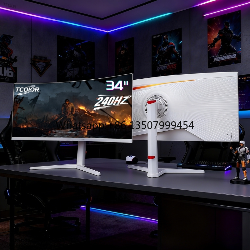 TCOLOR Pc Monitors 34Inch Curv - مراجعة Pc Gaming Used وسعره