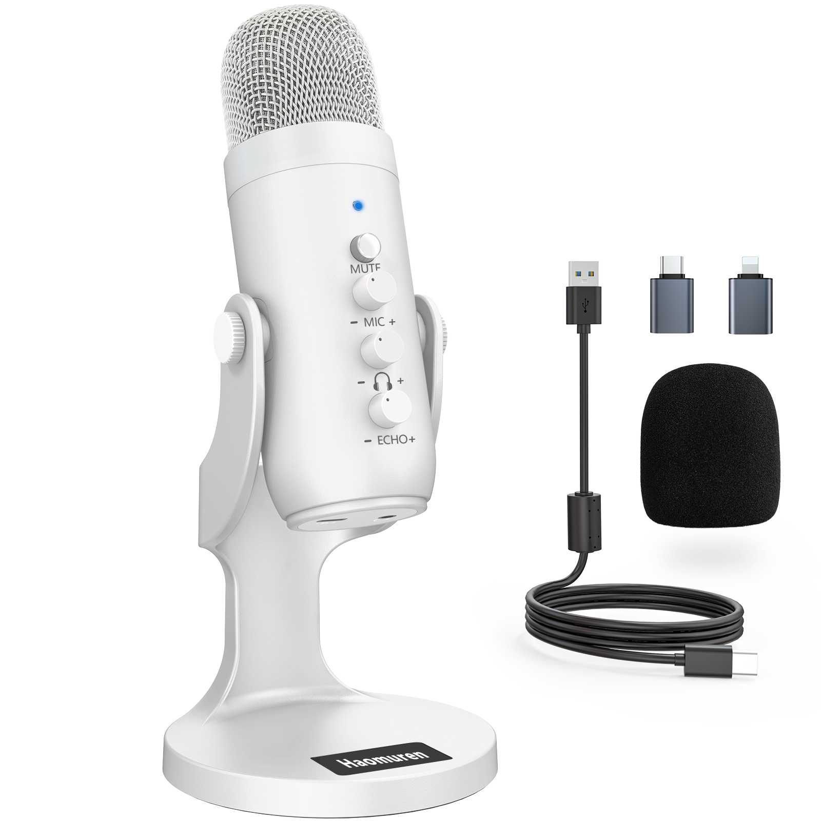 Professional White USB Condens - مراجعة Pc Gaming Youtubers وسعره