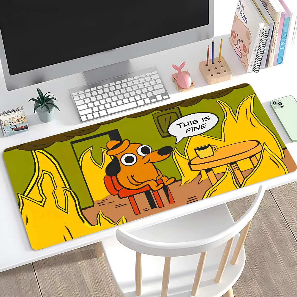 Pc Gaming Handheld - This Is Fine Dog Dachshund Mousepad