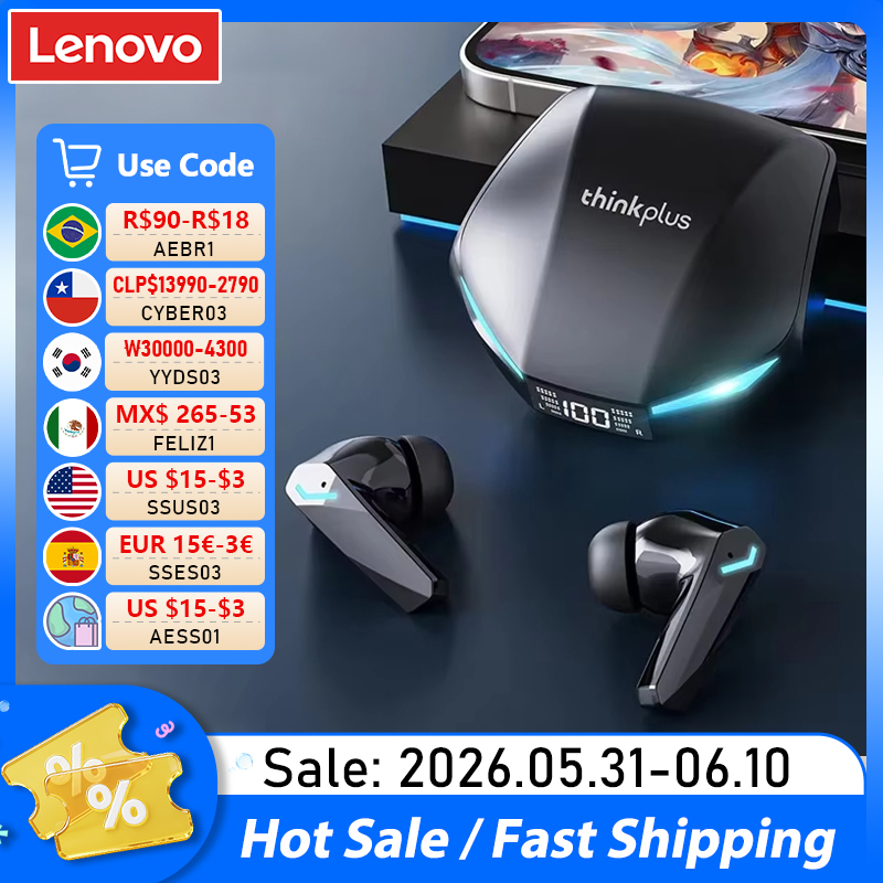 New Lenovo XT53 Wireless Upgra - مراجعة Pc Gaming Earphones وسعره