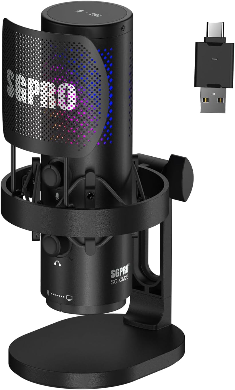 Pc Gaming Gaming - Wireless USB Microphone for Streaming, Podcast,