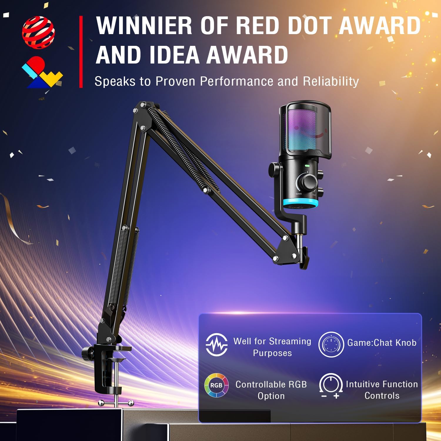 USB Streaming Mic Kit with RGB - مراجعة Pc Gaming Youtubers وسعره
