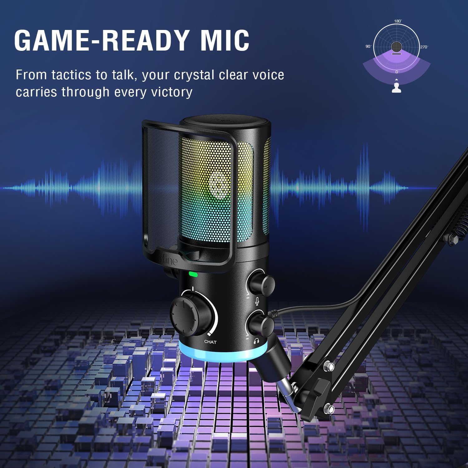 USB Streaming Mic Kit with RGB - مراجعة Pc Gaming Youtubers وسعره