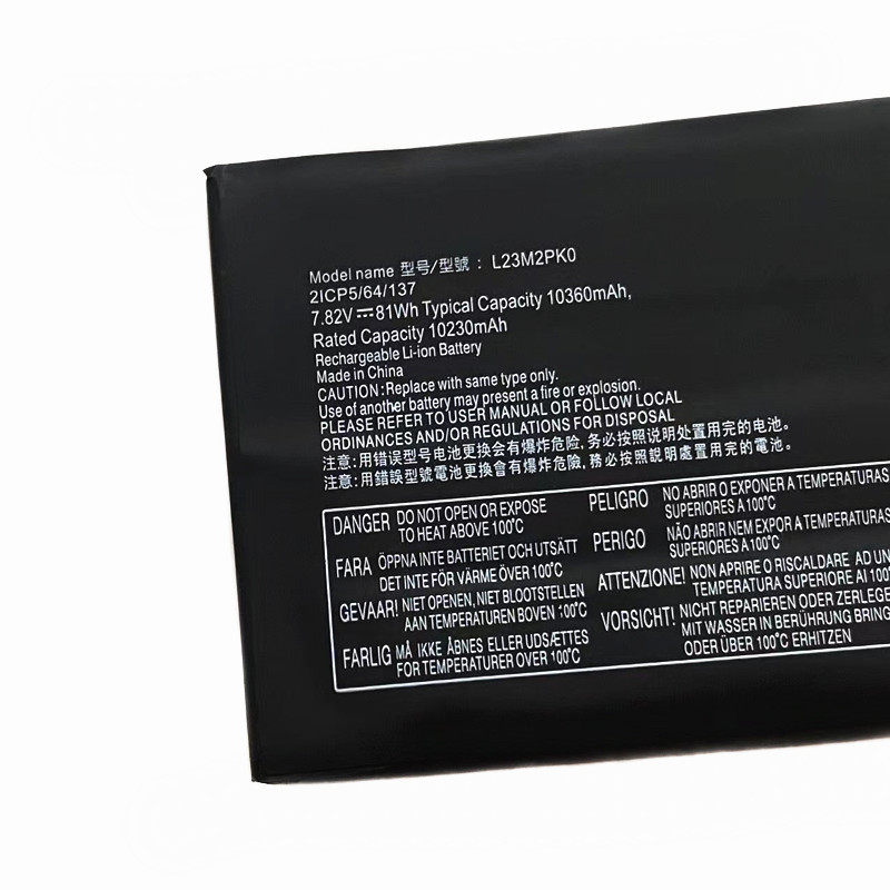 81WH Capacity L23M2PK0 Battery - مراجعة Pc Gaming Lenovo Legion وسعره