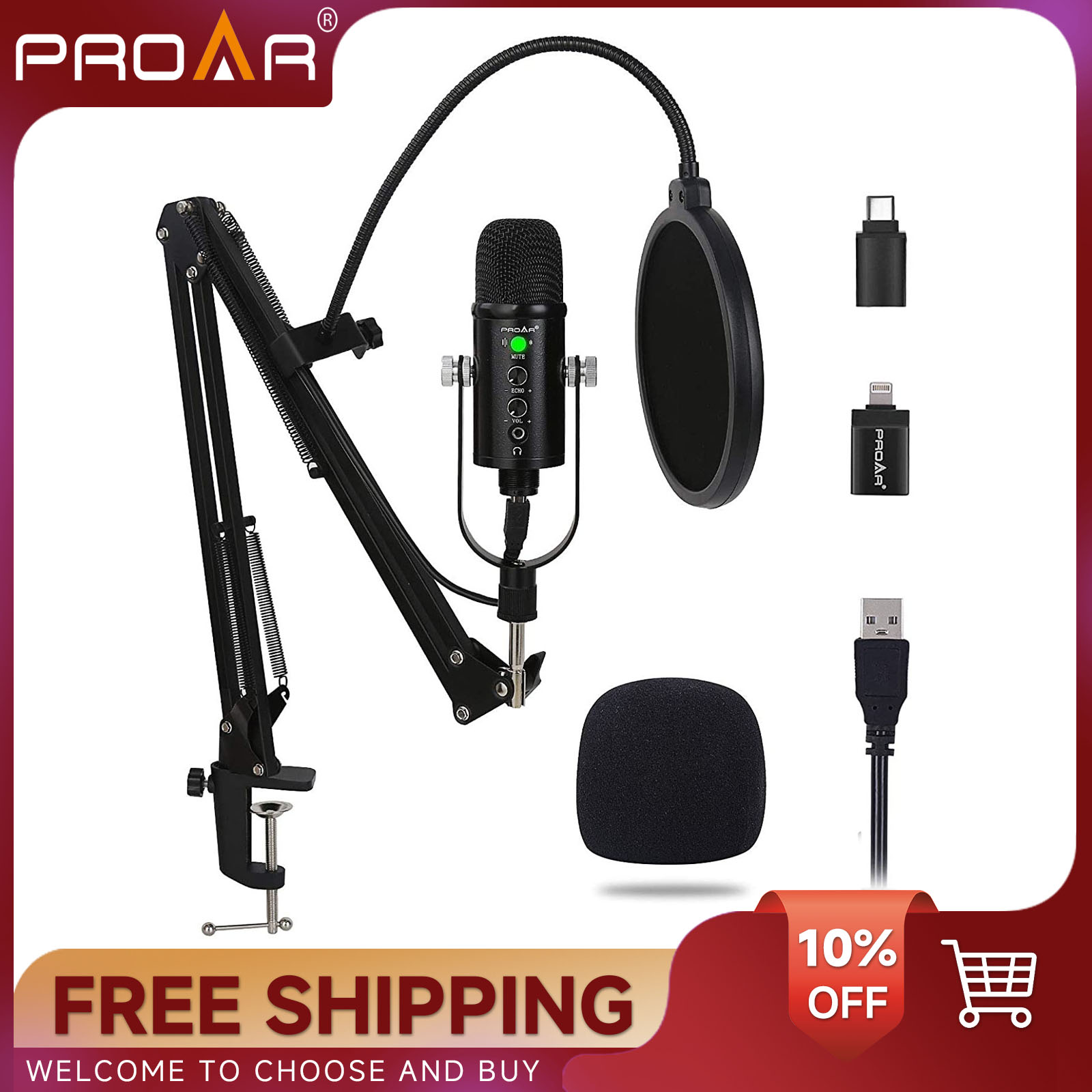 BM86 USB Condenser Microphone  - مراجعة Pc Gaming Youtubers وسعره