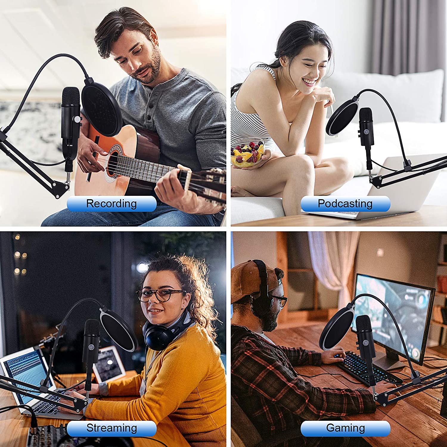 BM86 USB Condenser Microphone  - مراجعة Pc Gaming Youtubers وسعره