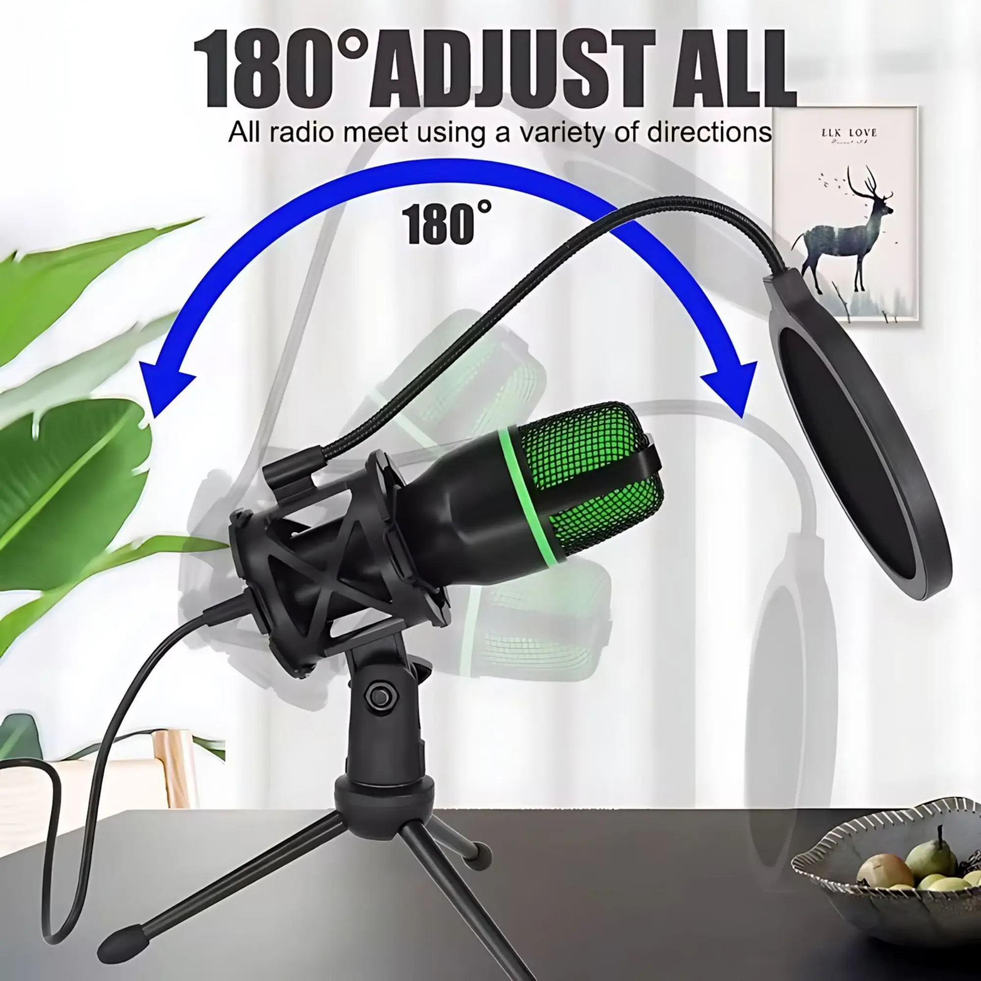 Professional USB Condenser Mic - مراجعة Pc Gaming Youtubers وسعره