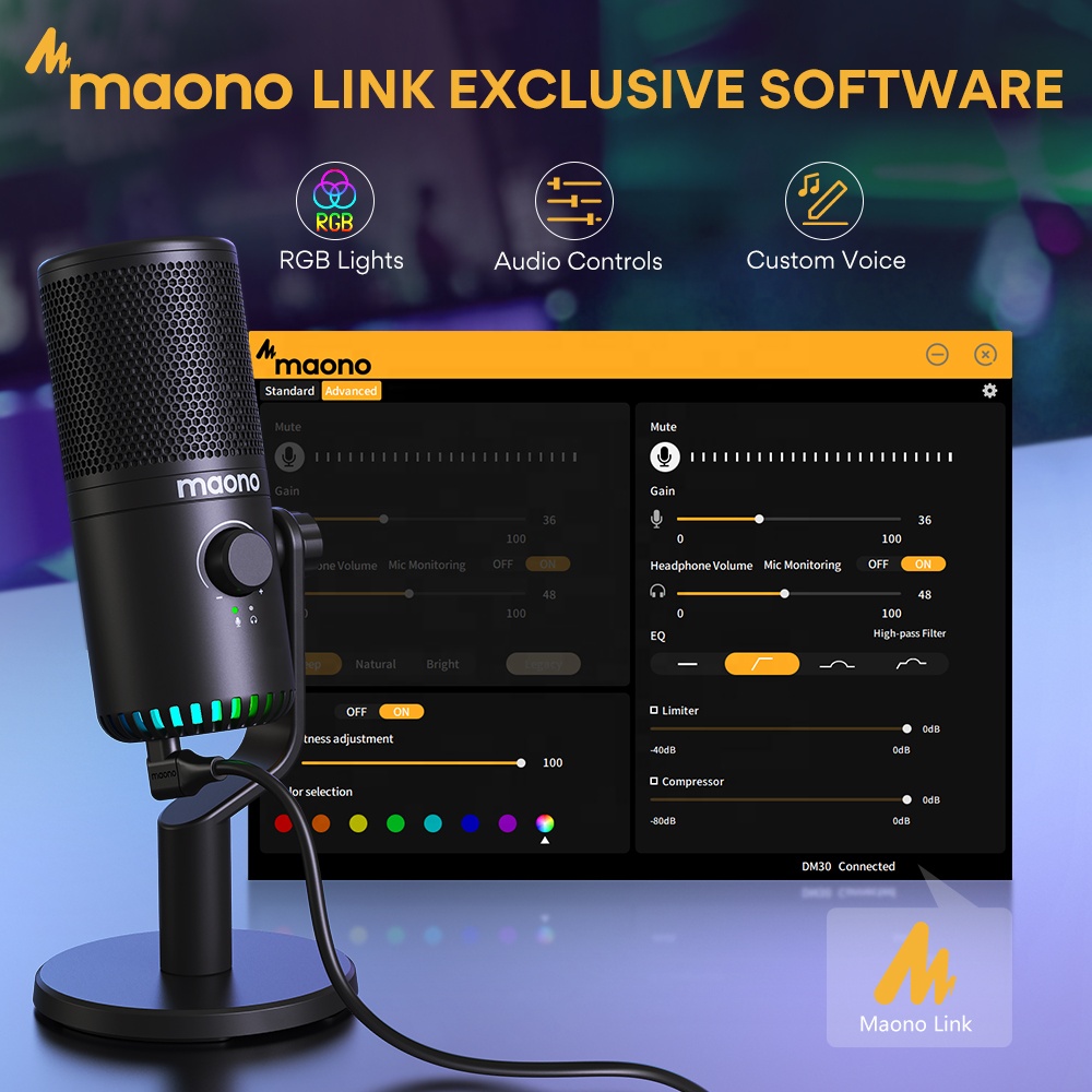 MAONO PC Programmable RGB Gami - مراجعة Pc Gaming Youtubers وسعره
