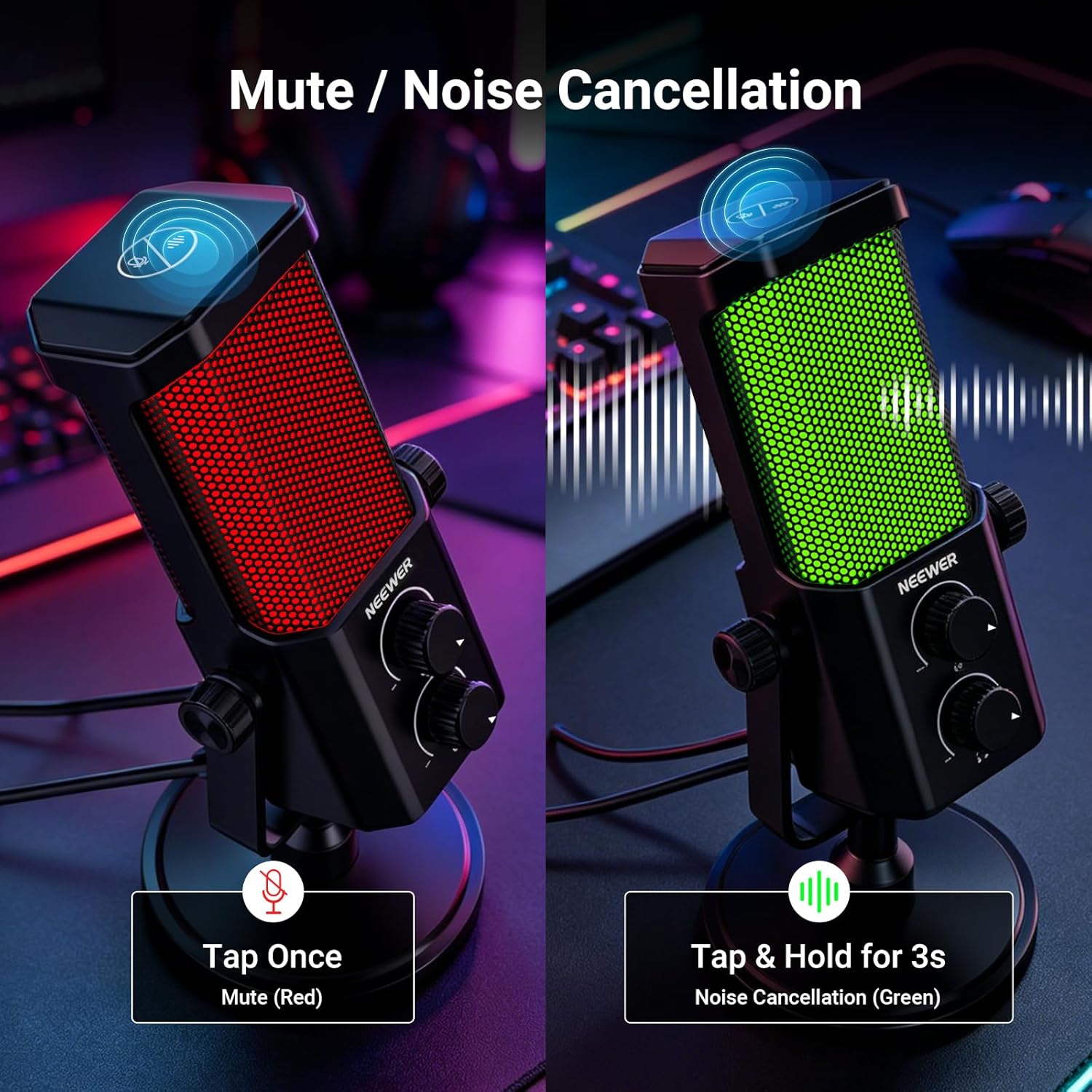 AI USB Podcasting Microphone,  - مراجعة Pc Gaming Gaming وسعره