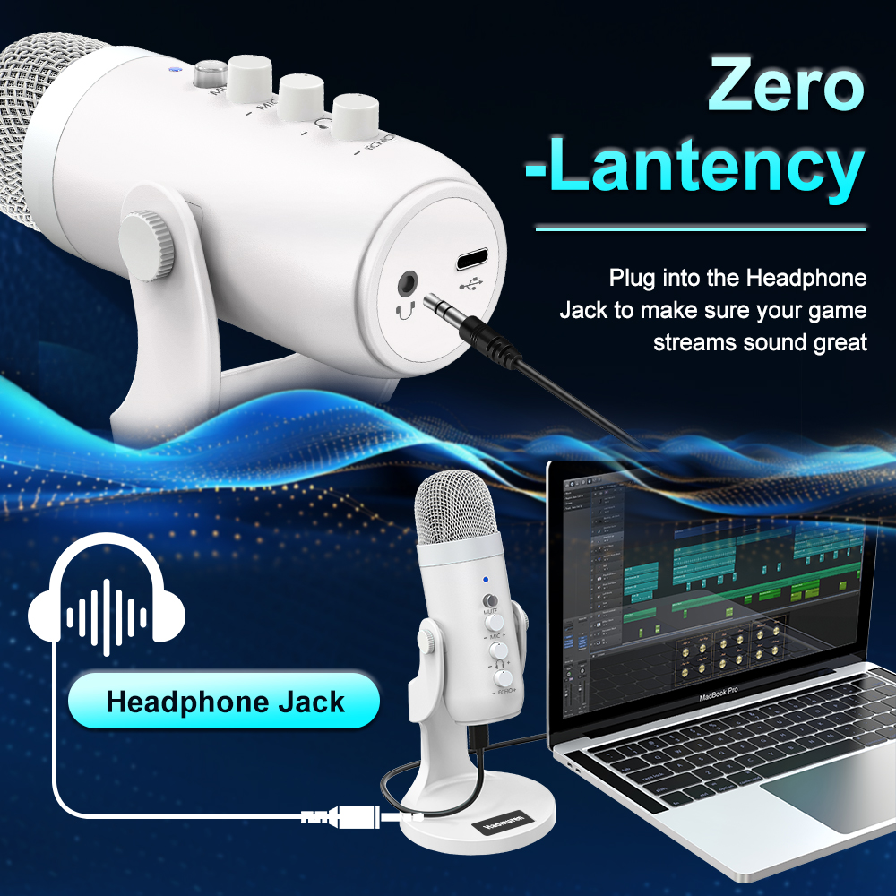 Professional White USB Condens - مراجعة Pc Gaming Youtubers وسعره