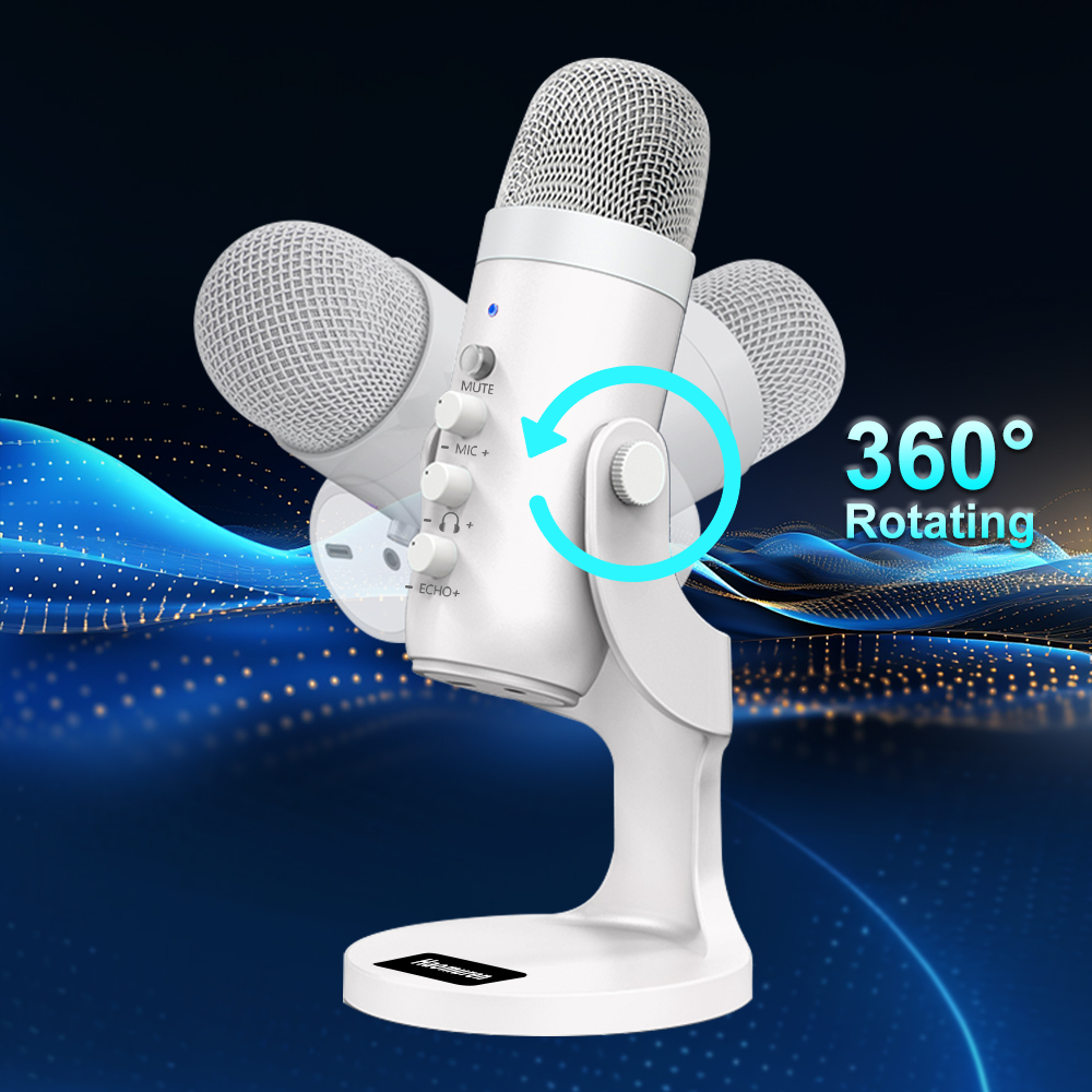 Professional White USB Condens - مراجعة Pc Gaming Youtubers وسعره