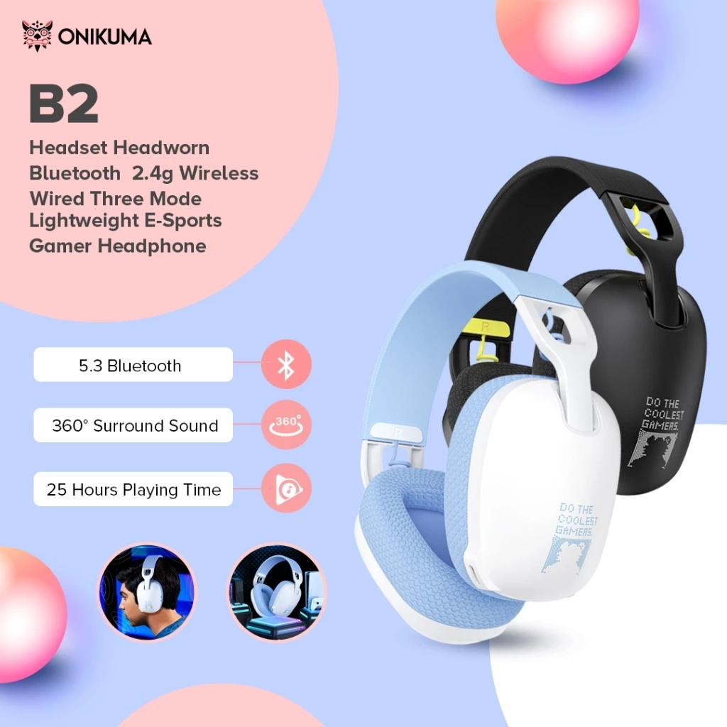 2025 New Onikuma  B2 Wireless  - مراجعة Pc Gaming Earbuds وسعره