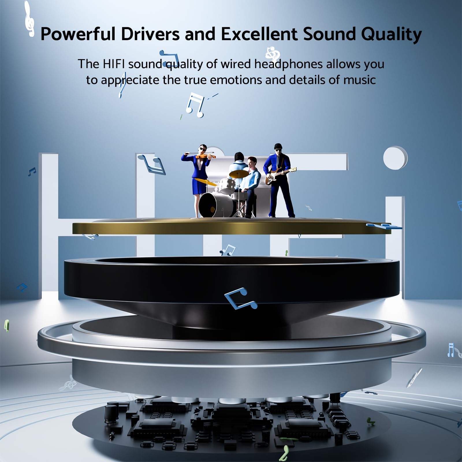 HiFi Surround Headphones Bass  - مراجعة Pc Gaming Earbuds وسعره