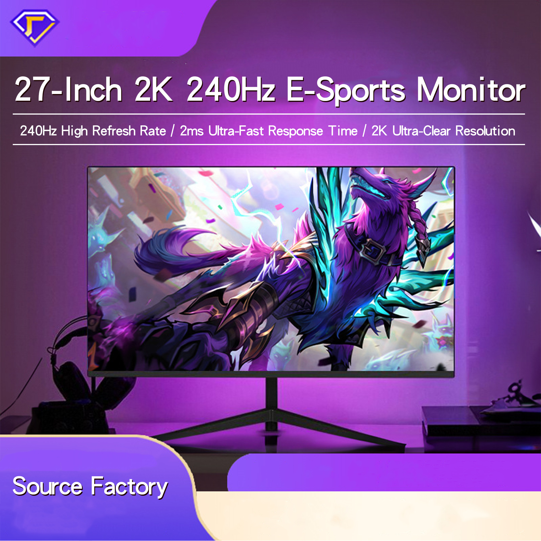 27 Inch 2K Curved Gaming Monit - مراجعة Pc Gaming Ultrawide Monitor وسعره