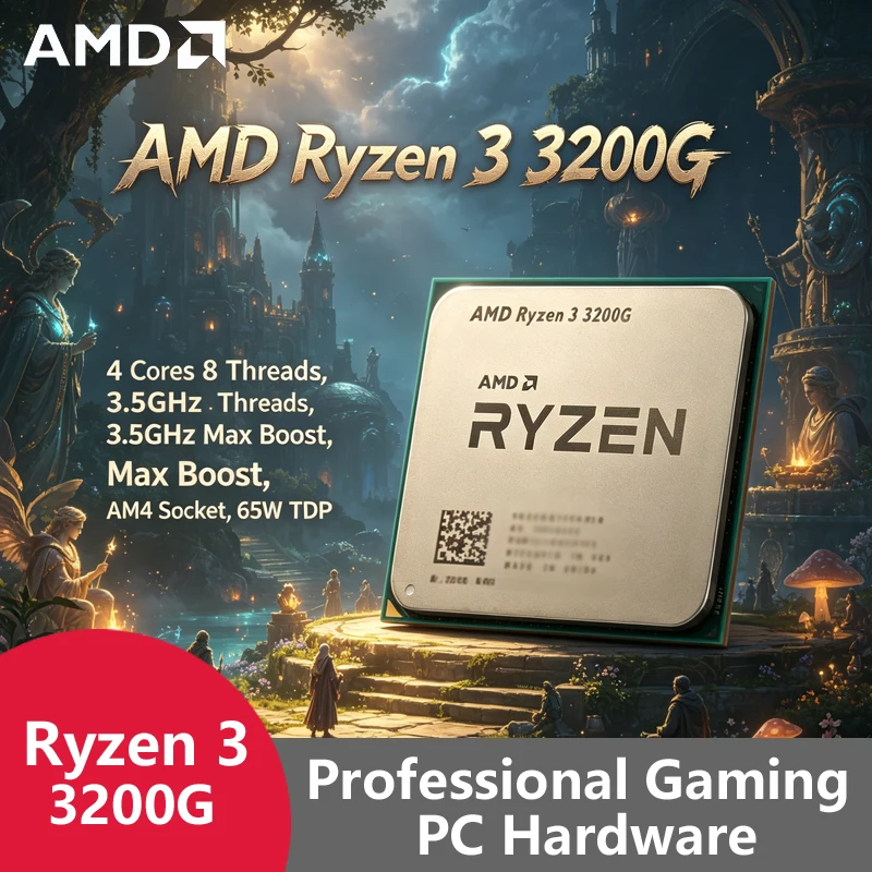 AMD Ryzen 3 3200G AM4 Entry Ga - مراجعة Pc Gaming Cost وسعره