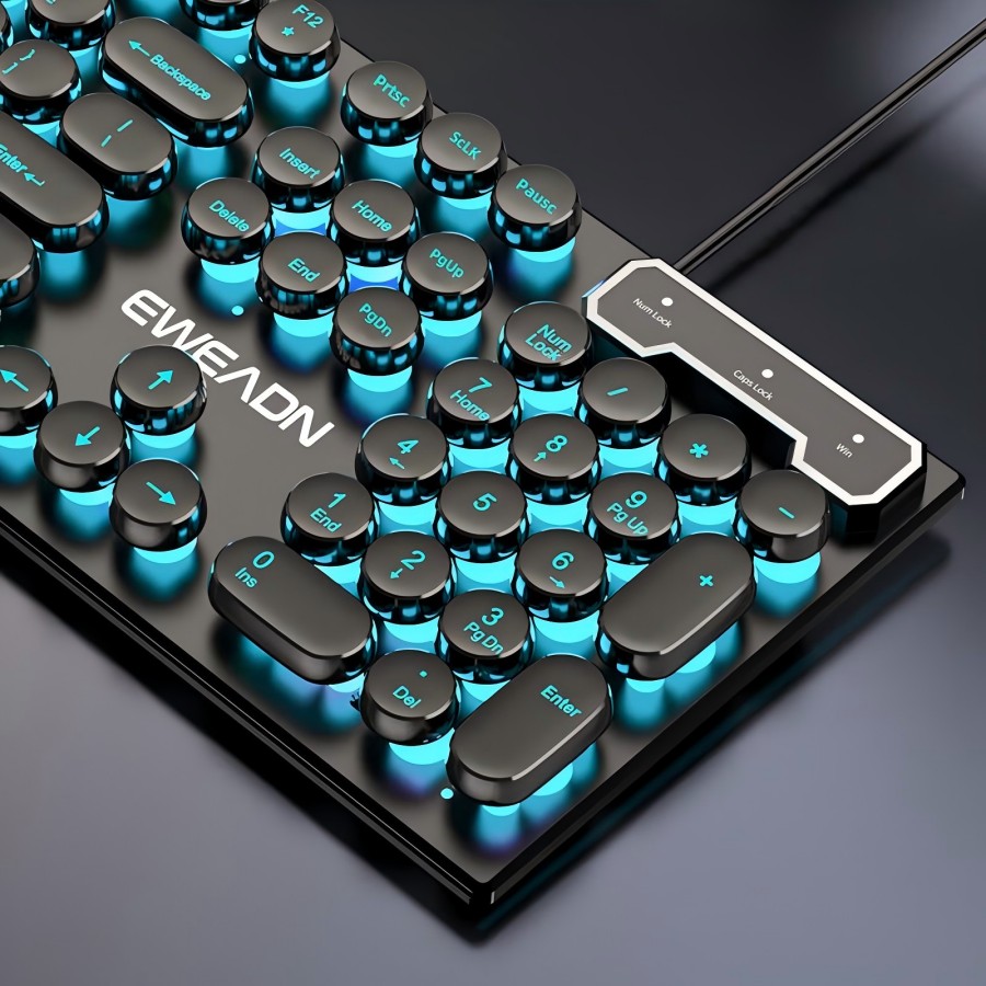 EWEADN Typewriter Gaming Keybo - مراجعة Pc Gaming Handheld وسعره
