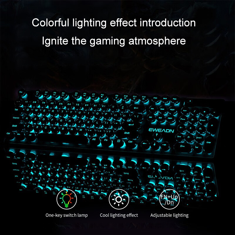 EWEADN Typewriter Gaming Keybo - مراجعة Pc Gaming Handheld وسعره