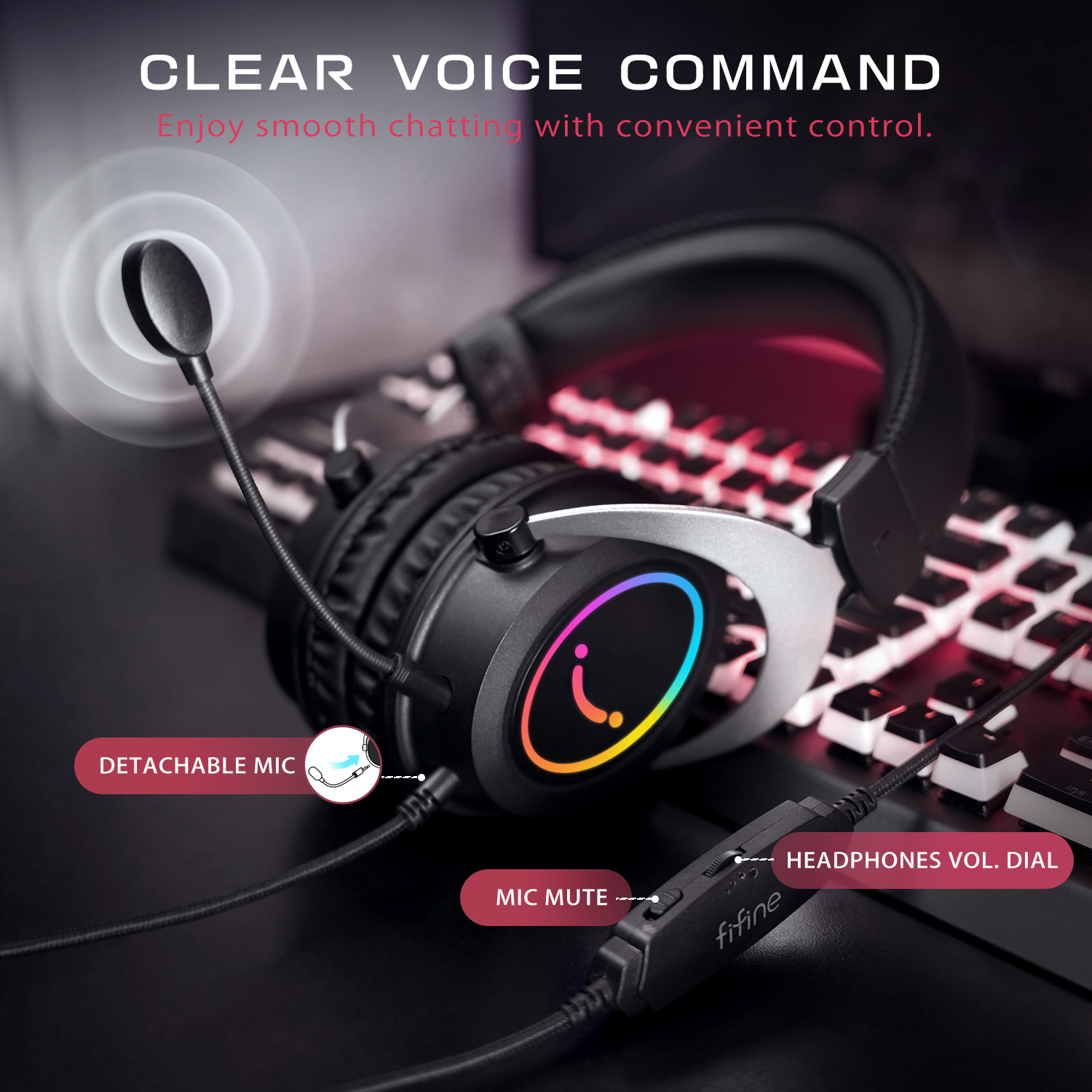 FIFINE Gaming Headpset with Dy - مراجعة Pc Gaming Earbuds وسعره
