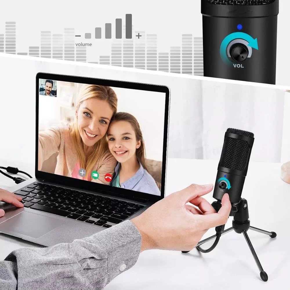 USB Condenser Microphone Recor - مراجعة Pc Gaming Youtubers وسعره
