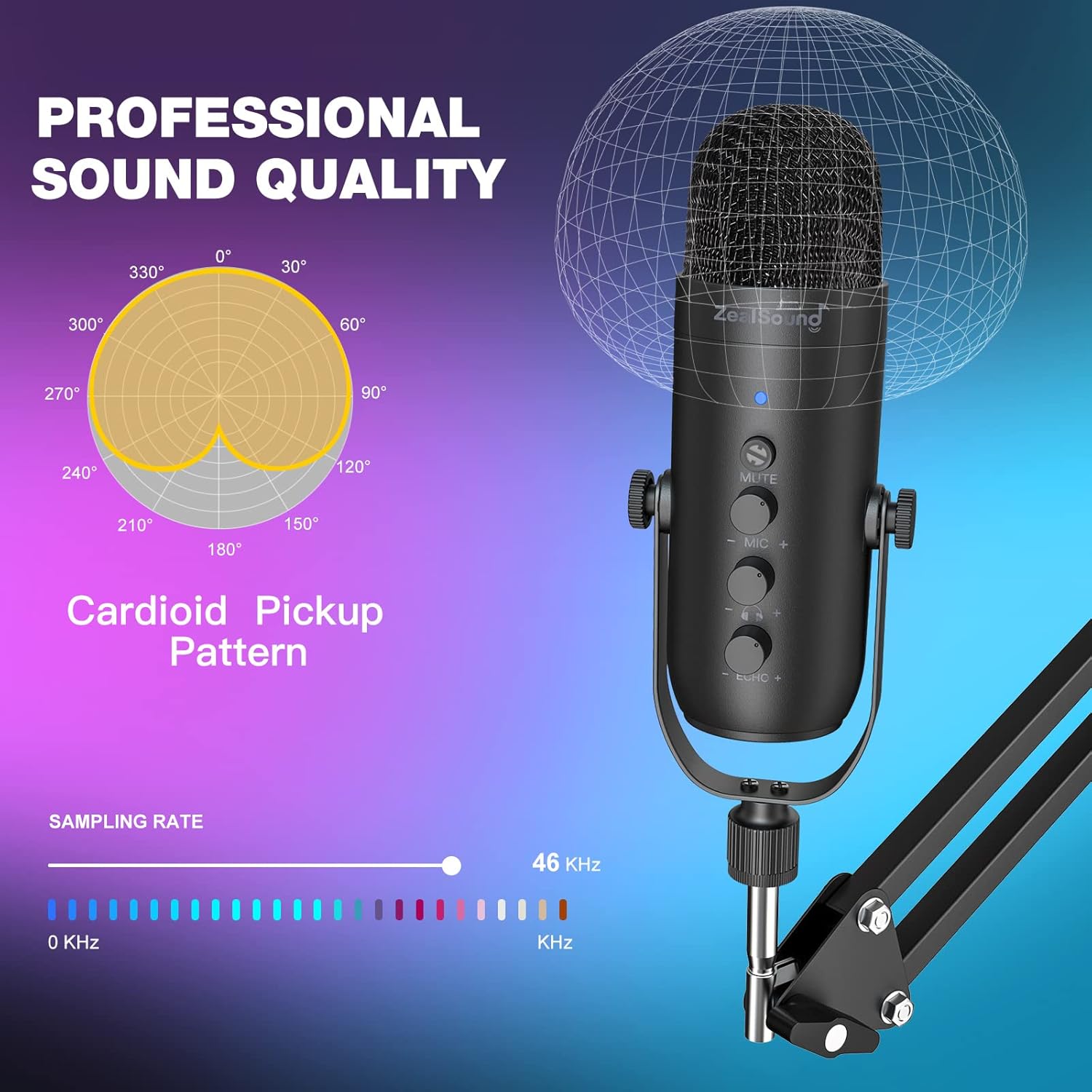 USB Podcast Microphone With Bo - مراجعة Pc Gaming Youtubers وسعره