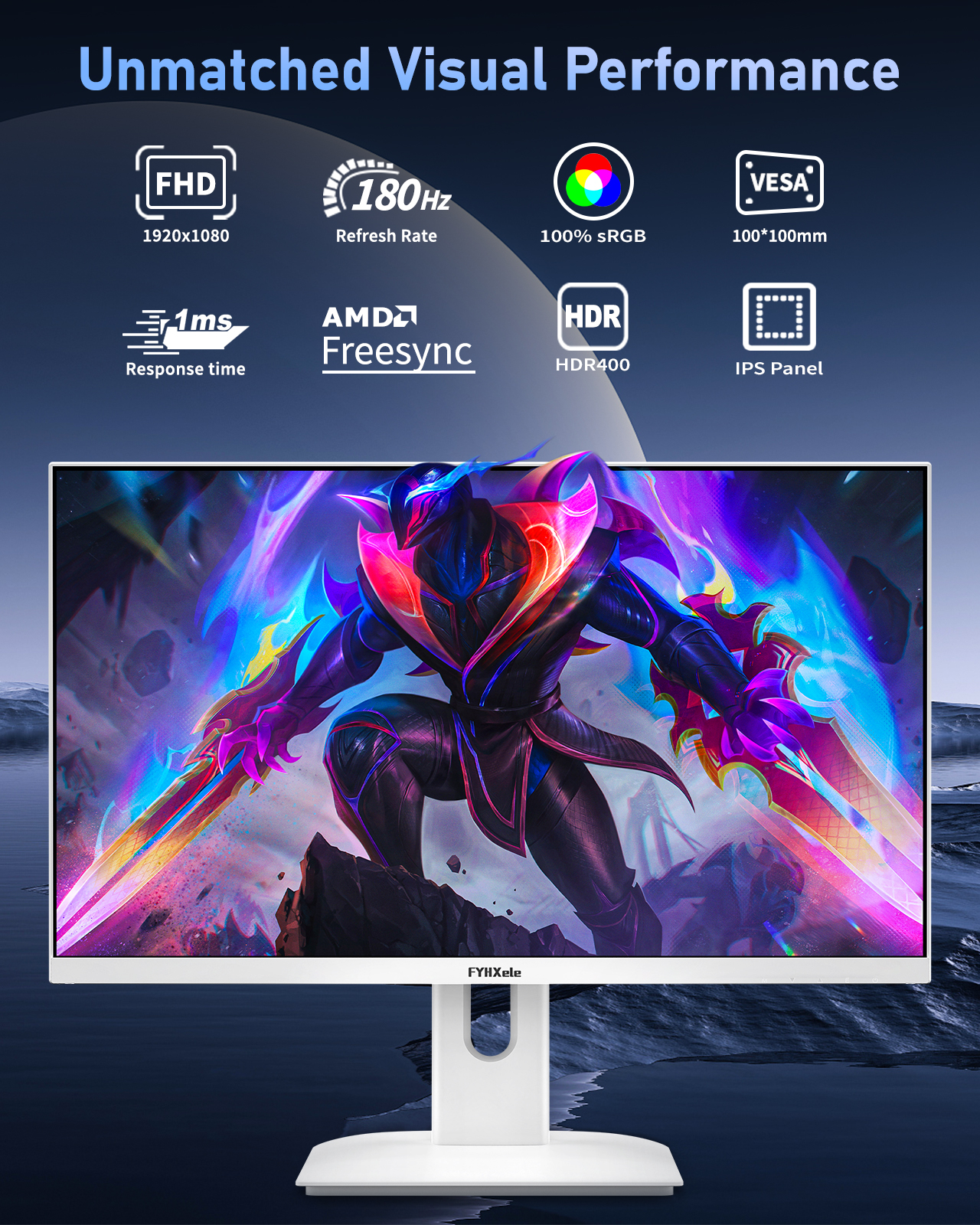 FYHXele 27 inch 180Hz IPS Gami - مراجعة Pc Gaming Ultrawide Monitor وسعره