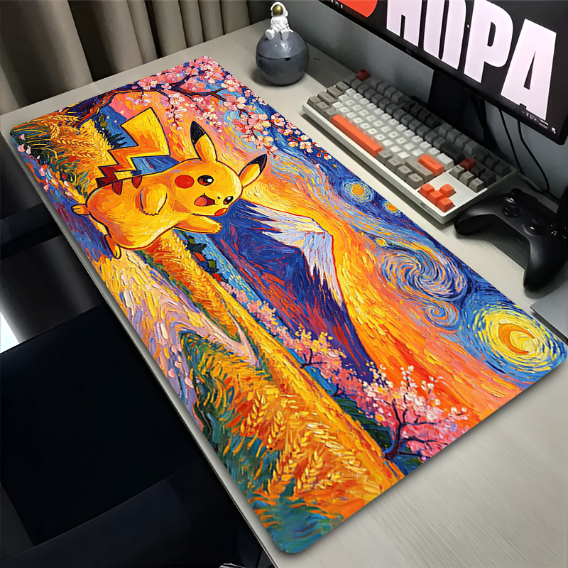 Mouse Pad Pokemon Pikachus Rub - مراجعة Pc Gaming Used وسعره