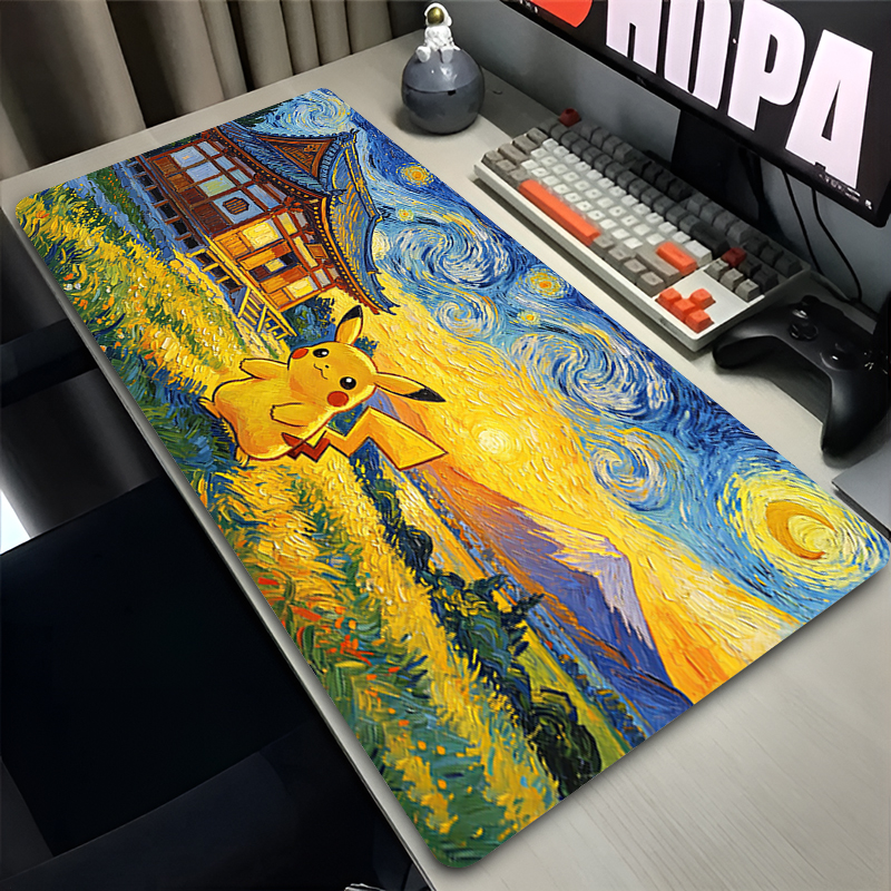 Mouse Pad Pokemon Pikachus Rub - مراجعة Pc Gaming Used وسعره