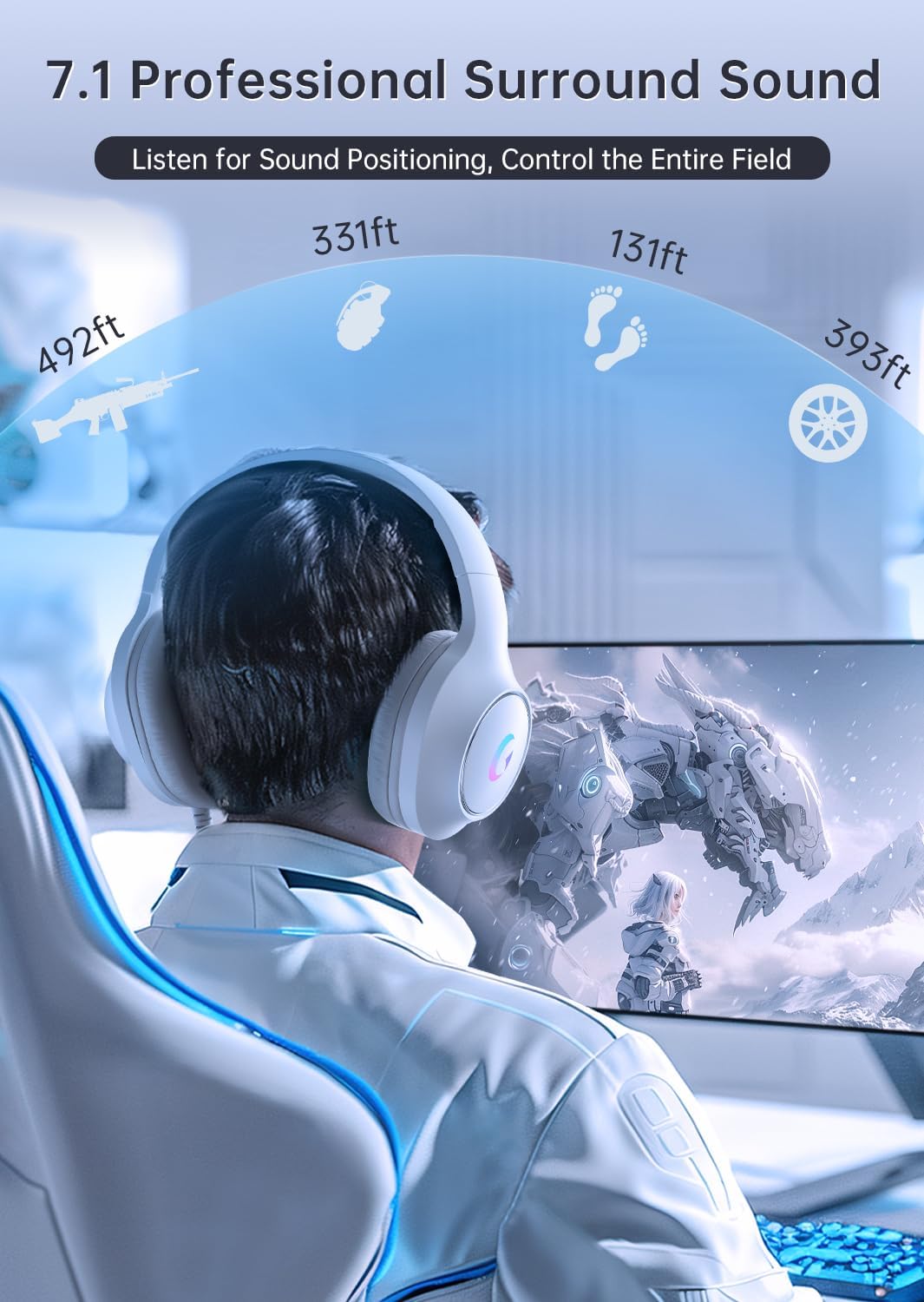 Gaming Headset With 7.1 Surrou - مراجعة Pc Gaming Gaming وسعره