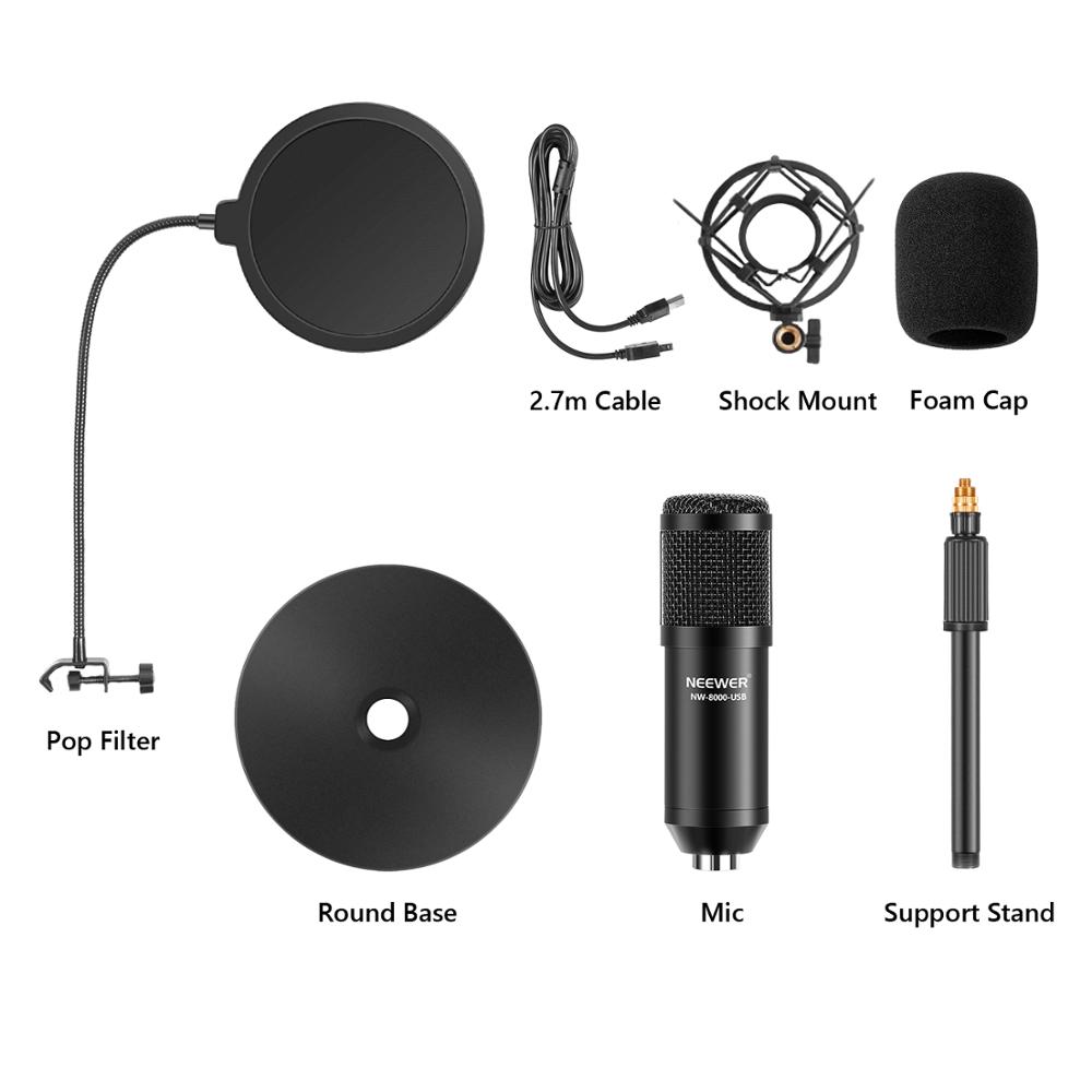 Neewer USB Microphone Kit-Plug - مراجعة Pc Gaming Youtubers وسعره