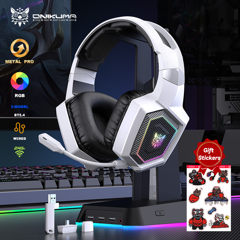 ONIKUMA 2.4GHz Wireless Gaming - مراجعة Pc Gaming Earphones وسعره