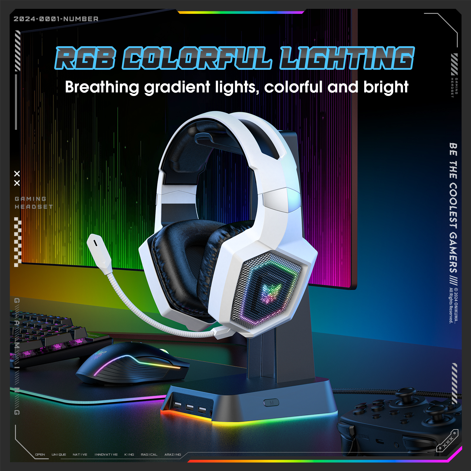 ONIKUMA 2.4GHz Wireless Gaming - مراجعة Pc Gaming Earphones وسعره