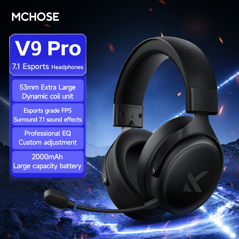 MCHOSE V9 Pro Headset with Mic - مراجعة Pc Gaming Earphones وسعره