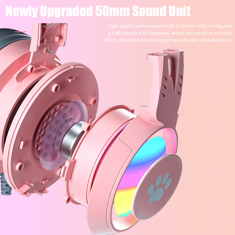Cute Cat Ear Gaming Headphones - مراجعة Pc Gaming Earbuds وسعره