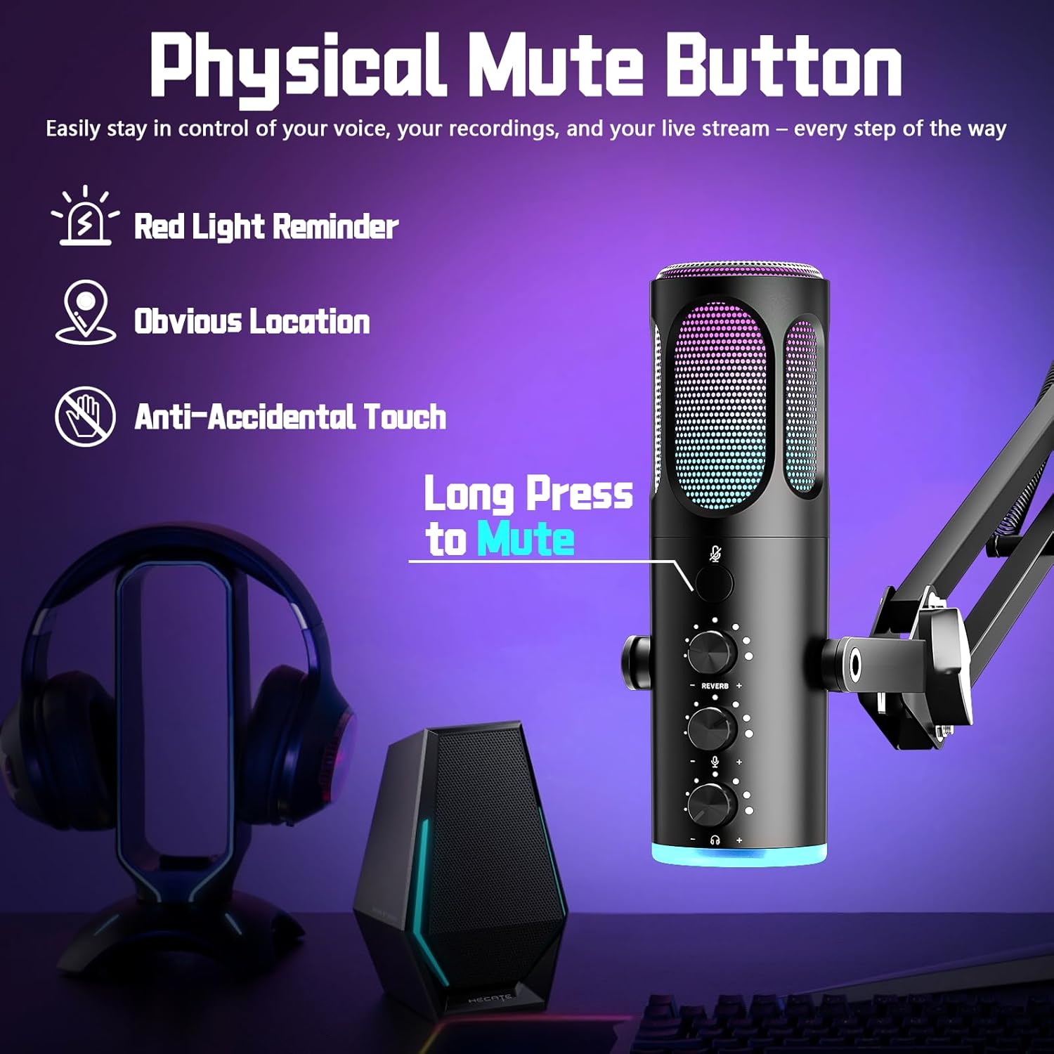 USB Gaming Microphone For PC P - مراجعة Pc Gaming Gaming وسعره