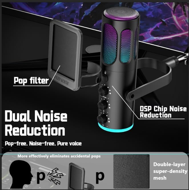 USB Gaming Microphone For PC P - مراجعة Pc Gaming Gaming وسعره