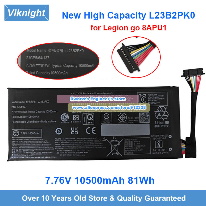 New 7.76V 81Wh L23B2PK0 Batter - مراجعة Pc Gaming Lenovo Legion وسعره