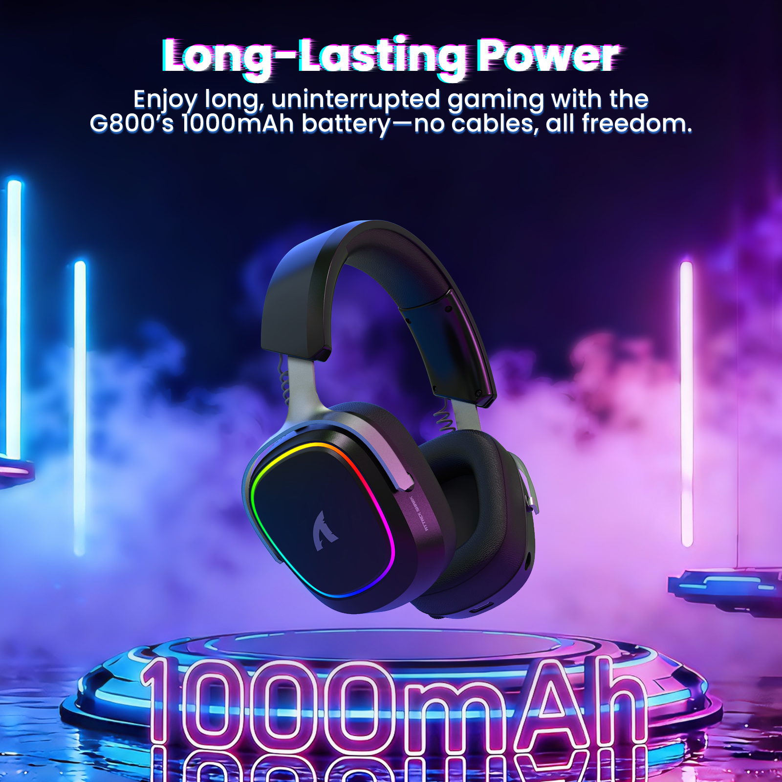 ATTACK SHARK G800 Wireless Gam - مراجعة Pc Gaming Earphones وسعره