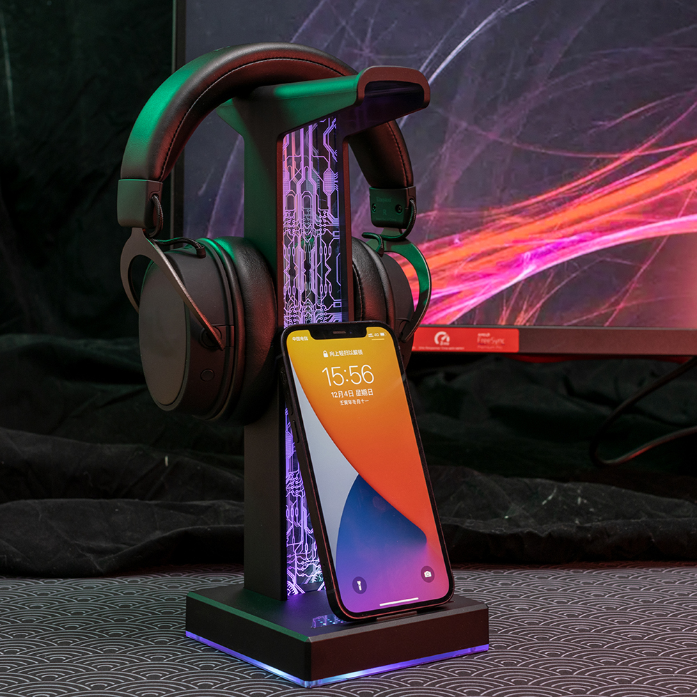 RGB Gaming Headphone Stand Dua - مراجعة Pc Gaming Used وسعره