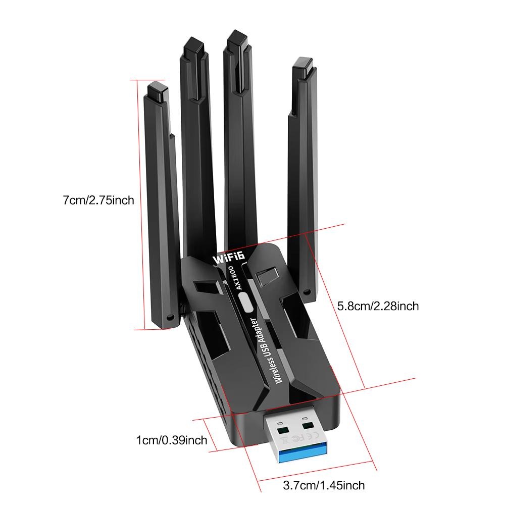 WiFi 6 USB Adapter 1800Mbps Du - مراجعة Pc Gaming Handheld وسعره