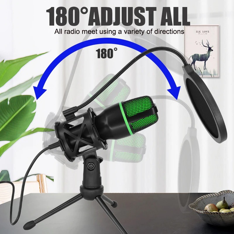 Professional Condenser Microph - مراجعة Pc Gaming Youtubers وسعره
